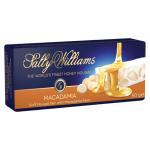 Sally Williams Macadamia Nougat Bar 50g