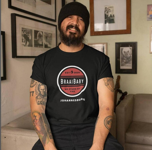 Braai Baby "We stand by Fire" Tee Shirt (Mens)