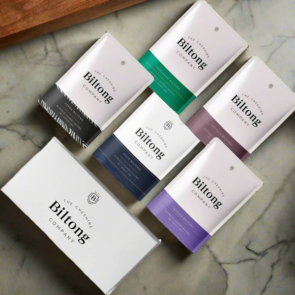 5 x Exotic Game Meat Biltong Box Set