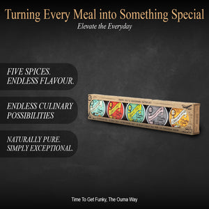 Funky Ouma 5 Tin Taster Gift Set (Limited Xmas Edition Cinnamon Sugar Included)