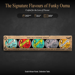 Funky Ouma 5 Tin Taster Gift Set (Limited Xmas Edition Cinnamon Sugar Included)