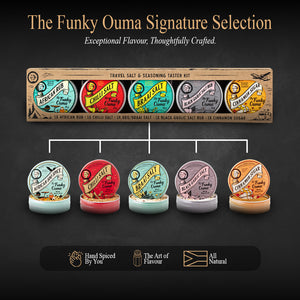 Funky Ouma 5 Tin Taster Gift Set (Limited Xmas Edition Cinnamon Sugar Included)