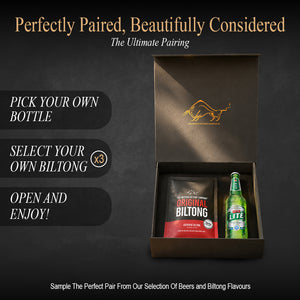 Beer and Biltong Box Christmas Box Gift Set (Pick your own Beer and Biltong)