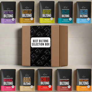 Beef Biltong Selection Box x 5 or 10 Different Flavours