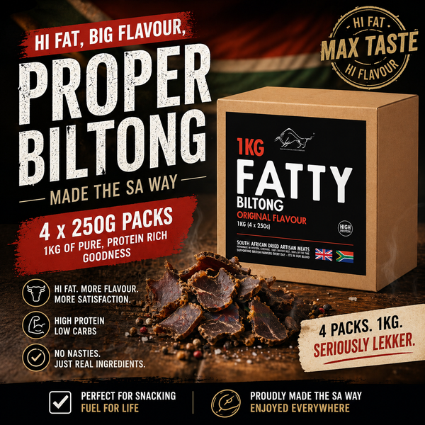 1kg Fatty Biltong Box Pick Your Flavour