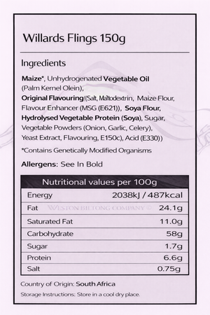 Willards Flings 150g