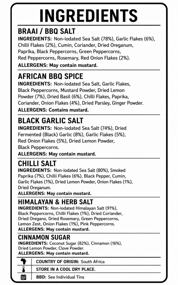 The Ultimate Foodies Salt and Spice Hamper (Fathers Day Edition)