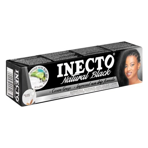 Inecto Color Grey Inecto Natural Black Hair Colour 50ml | Grey Coverage | Aloe & Milk ...