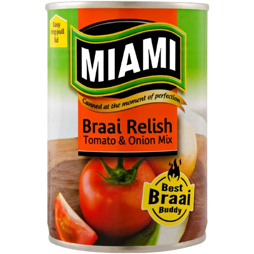 Miami Braai Relish Tomato & Onion Mix 410g