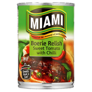 Miami Sweet Tomato Boerie Relish With Chilli 450g