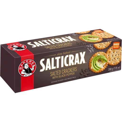 Bakers Salticrax Black Pepper (200g)