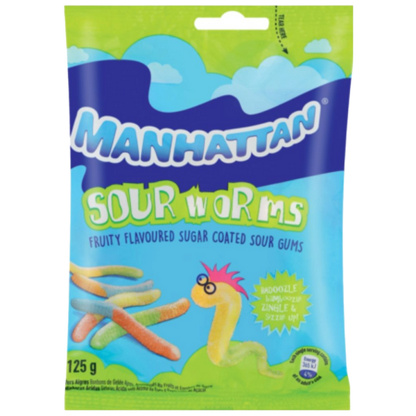 Manhattan Sour Worms (125g)