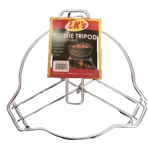 LK’S COLLAPSIBLE POTJIE POT TRIPOD STAND