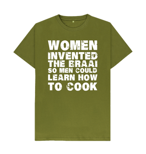 Women Invented The Braai - Coloured Tee