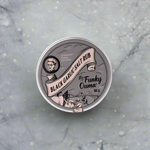 Funky Ouma Black Garlic Salt Tin (90g)