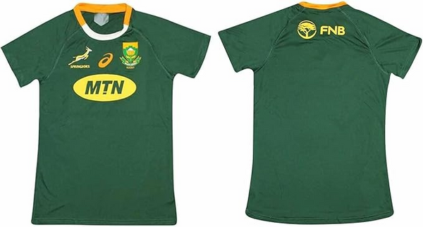 Official Ladies South Africa Springboks Rugby Fans Replica Shirt