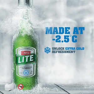 Castle Lite 340ml – South Africa's Coldest Beer