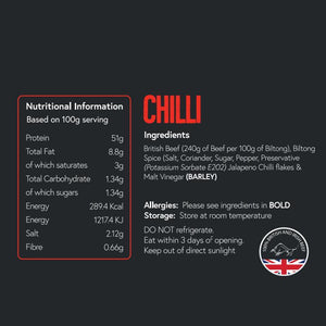 1kg Fatty Biltong Box Pick Your Flavours (4 x250g)