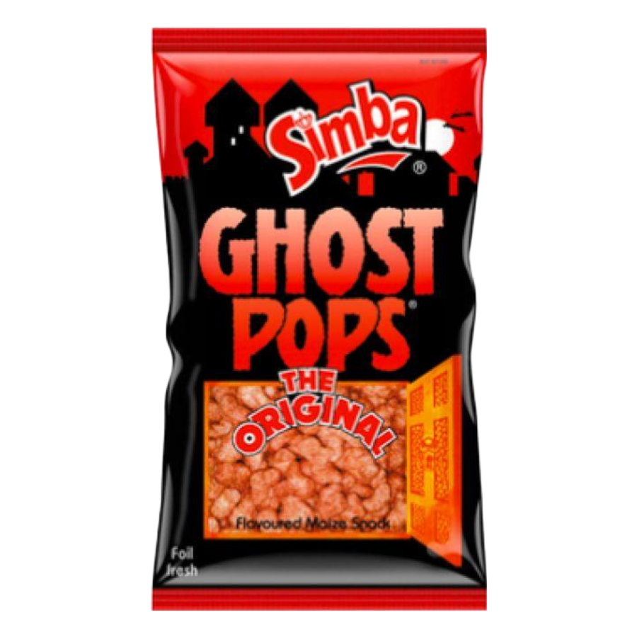 Simba Ghost Pops Original Flavour 100g | Fun Ghost-Shaped Corn