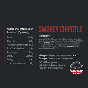 Smokey Chipotle Beef Biltong