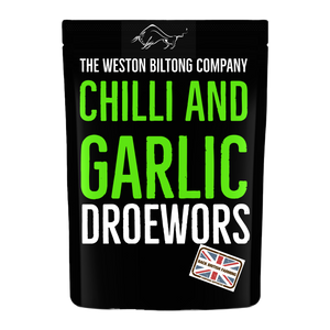 Chilli and Garlic Droewors (Beersticks)